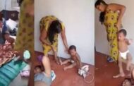 யாழ் மணியம்தோட்டத்தில்  ஒரு வயது கூட நிரம்பாத பச்சிளம் குழந்தையை தாக்கும் பெண்
