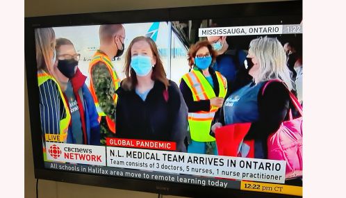 Medical Team from Canada's Newfoundland and Labrador arrives Toronto Pearson