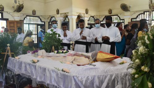 மன்னார் மறைமாவட்ட ஆயரின் பூதவுடல் தூய செபஸ்தியார் பேராலயத்திற்கு கொண்டு செல்ல ஏற்பாடு