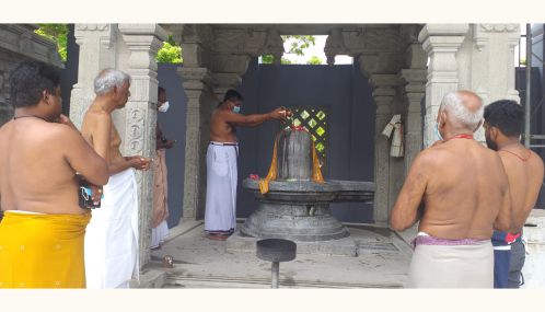 வடக்கின் புதிய ஆளுநர் ஜீவன் தியாகராஜா  திருக்கேதீஸ்வர ஆலயத்திற்கு விஜயம் செய்தார்