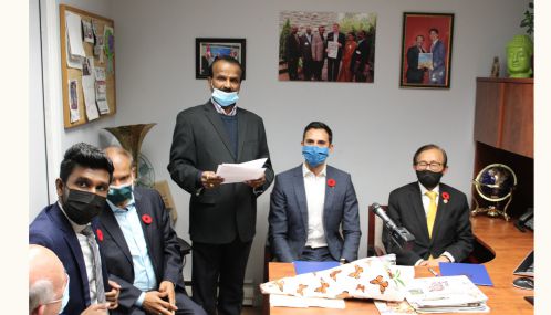 ஒன்றாரியோ அரசு சார்ந்த பயனுள்ள செய்திகளை தாங்கி வரும் உதயன் பத்திரிகையின்  அலுவலகத்திற்கு நேரடியாக வந்து அதன் ஆசிரியரை பாராட்டுவதில் நான் உவகை கொள்கின்றேன்