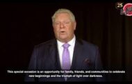 Diwali message from Canada Ontario's Premier Doug Ford | கனடா- ஒன்றாரியோ முதல்வர் அவர்களின் தீபாவளி வாழ்த்துச் செய்தி