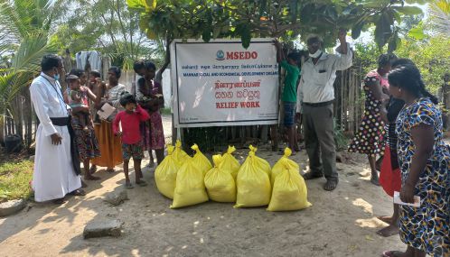 மன்னார் சமூக பொருளாதார மேம்பாட்டுக்கான நிறுவனத்தின்  (MSEDO) நிவாரணப் பணி