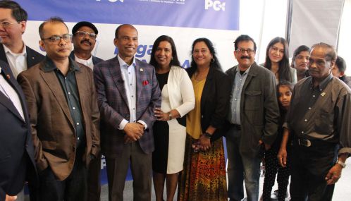 GRAND OPENING CERE,OMY OF THE PROVINCIAL  ELECTION CAMPAIGN OFFICE  FOR MARKHAM-THORNHILL  PC CANDIDATE LOGAN KANAPATHY