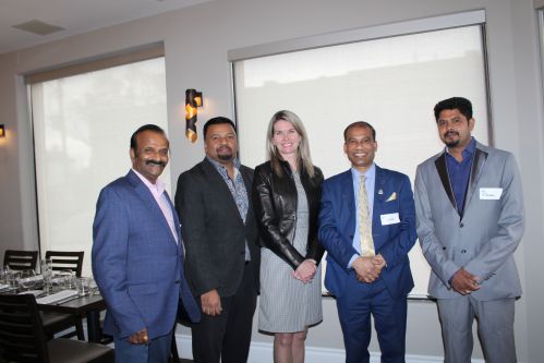Ontario's Senior Ministers and MPPs and Businessmen, gathered to support PC provincial Candidate Logan Kanapathy-Markham-Thornhill.