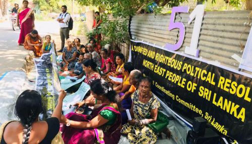 கௌரவமான உரிமைகளுடன் கூடிய அரசியல் தீர்வுக்கான  போராட்டம் திருகோணமலை மாவட்டத்தில்     முன்னெடுப்பு
