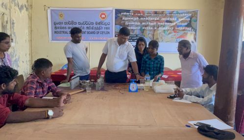 மன்னார் மாவட்ட மாற்றுத்திறனாளிகளுக்கு  தொழில் பயிற்சி