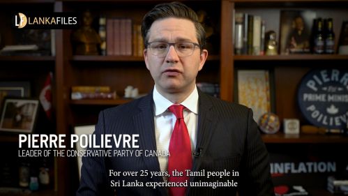 Canada's  Main Opposition and Conservative Leader Pierre Poilievre Makes Statement on Tamil Genocide Remembrance Day