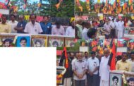 ஜனநாயக மக்கள் விடுதலை முன்னணியின்  34 வது வீரமக்கள் தினம் வவுனியாவில் அனுஷ்டிக்கப்பட்டது