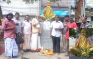 யாழ்ப்பாண நகரத்தில் டிதங்கத் தாத்தாவின் சிலையருகே ஆடிப்பிறப்பு விழா