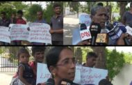 இராணுவ முகாமை அகற்ற வேண்டாம் எனக் கோரி ஆனைவிழுந்தான் மக்கள் கவனிப்பு போராட்டம்!