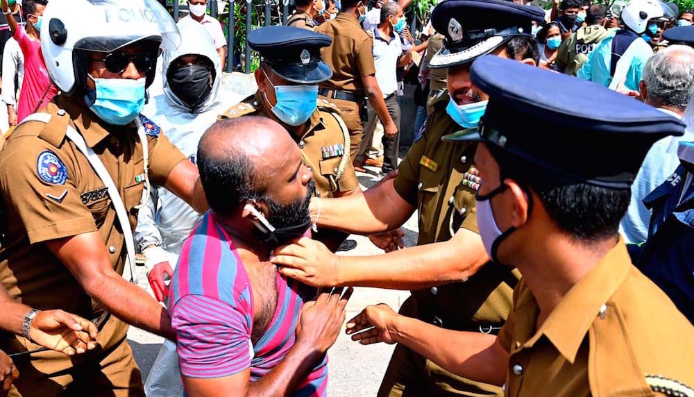 Repressive measures of Sri Lankan Police condemned by leading a Human Rights organization