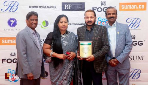 Canada's 'Heritage Beyond Boarders', a Multicultural Organization awarded  Ravi Atchuthan as 'Pioneer Canadian Tamil Filmmaker'