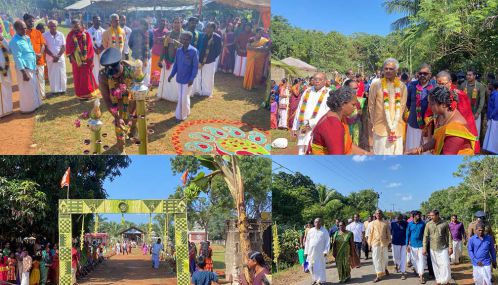மன்னாரில் 108 பானைகளில்  பொங்கி இடம் பெற்ற  பிரமாண்ட பொங்கல் விழா