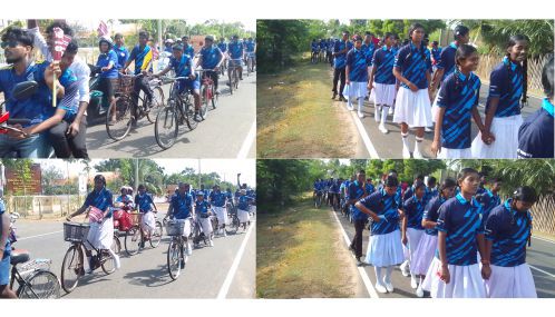 செம்பியன்பற்றில் அரசினர் தமிழ் கலவன் பாடசாலை நூற்றாண்டு விழாவை முன்னிட்டு சைக்கிள் பவனி!