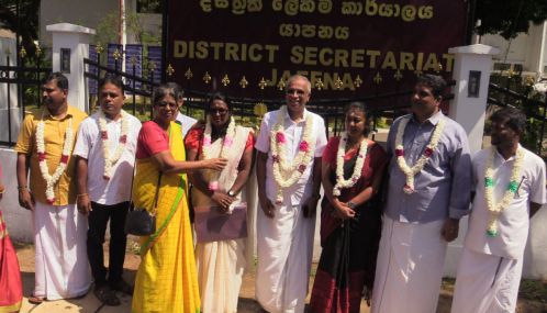 யாழ்ப்பாணம் மற்றும் கிளிநொச்சி மாவடங்களை உள்ளடக்கிய யாழ். தேர்தல் மாவட்டத்தில் இலங்கை தமிழ் அரசுக் கட்சி வேட்புமனு தாக்கல்!