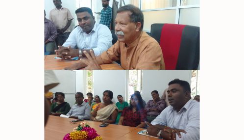 பனை அபிவிருத்தி சபை தலைவராக இரானியேஸ் செல்வின் பொறுப்பேற்றார்.