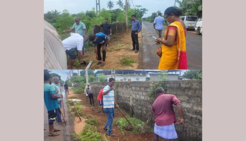 மாவீரர் துயிலும் இல்லங்களின் துப்பரவு பணிகள் ஆரம்பம்! கோப்பாய் துயிலும் இல்லம் முன்பாக துப்பரவுப்பணி இடம்பெற்றது.