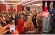 Canada Liberal Party's  Prominent Leadership Candidate Mark Carney addressed to his  supporters and MPs in Scarborough