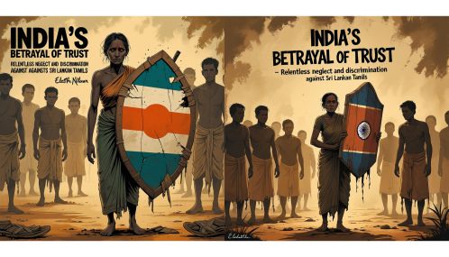 இருநாணய நெறிமுறை  ஊடாக இலங்கை தமிழர்களைப் புறக்கணிக்கும்  இந்தியாவின் ஓரவஞ்சனை