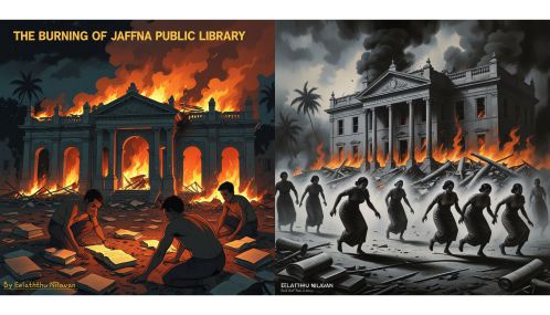 யாழ்ப்பாணப் பொது நூலக எரிப்பின் மூலம் நாம் தெரிந்து கொண்ட  தமிழர்களது அறிவு மரபின் அழிவும் இனவாத அரசியலின் வெளிப்பாடும்!