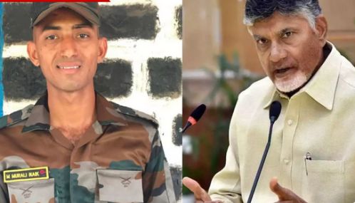 பாகிஸ்தான் தாக்குதலில் இந்திய வீரர் வீர மரணம் - சந்திரபாபு நாயுடு இரங்கல்