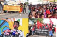 இலங்கையின் பல பாகங்களில் இருந்தும் மன்னாரில் ஒன்று திரண்டு  அடக்கு முறைக்கு எதிராக முன்னெடுக்கப்பட்ட மே தின பேரணி