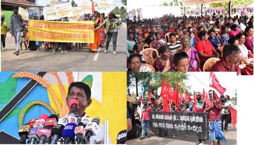 இலங்கையின் பல பாகங்களில் இருந்தும் மன்னாரில் ஒன்று திரண்டு  அடக்கு முறைக்கு எதிராக முன்னெடுக்கப்பட்ட மே தின பேரணி