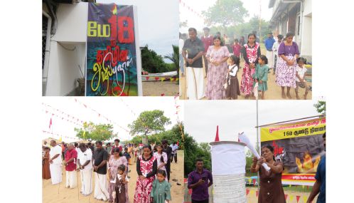 மட்டக்களப்பு வாகரை முகத்துவாரம் கடற்கரையில் தமிழ் தேசிய மக்கள் முன்னணி தமிழ் இன அழிப்பின் 16 வது நினைவேந்தல் அனுஸ்டிப்பு