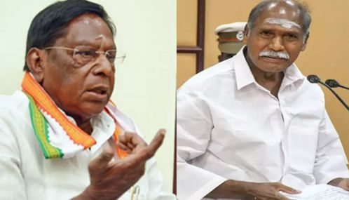 மதுஆலைக்கு அனுமதி அளிக்காததால் ஆளுனர் மீது முதலமைச்சர் ரங்கசாமி அதிருப்தி - நாராயணசாமி மீண்டும் குற்றச்சாட்டு
