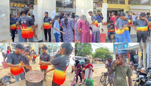 மன்னாரில் யாழ் பல்கலைக்கழக சமூகம் ஏற்பாடு செய்த முள்ளிவாய்க்கால் நினைவேந்தல் கஞ்சி  வழங்கும் நிகழ்வு