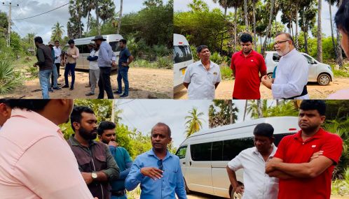 மன்னார் பேசாலை 50 வீட்டு திட்ட கடற்கரையோர பகுதியில் கணிய மணல் அகழ்வுக்கு நில அளவை செய்ய முயற்சி