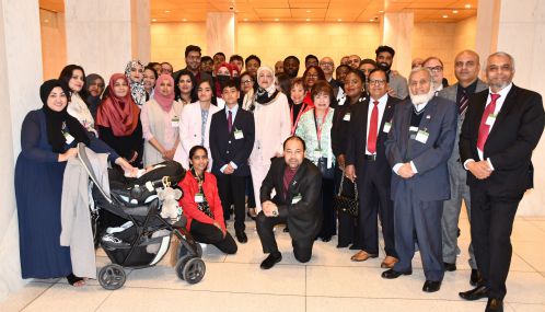 Canada's Member of Parliament for Scarborough Centre — Don Valley East, Salma Zahid swears as a MP in Ottawa along with  her Supporters gathered there.