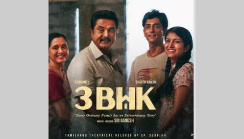 ''3 பிஎச்கே' படத்தை பாராட்டிய சச்சின்..  நடிகர் சரத்குமார் நன்றி