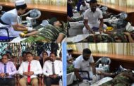 மன்னார் மாவட்ட பொது வைத்தியசாலையில் இராணுவத்தின் ஏற்பாட்டில் இடம் பெற்ற இரத்ததான முகாம்.