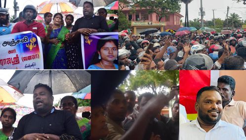 மன்னாரில் சிந்துஜா,வேனுஜா ஆகியோரின் மரணத்திற்கு நீதி கோரி  பொது வைத்தியசாலைக்கு முன்பாக போராட்டத்தில் ஈடுபட்டவர்களில் மூவர் பல மாதங்களின் பின் கைது.