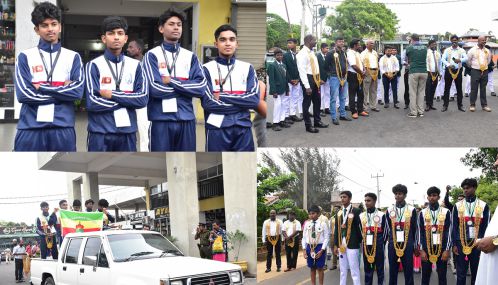 சர்வதேச ரீதியில் சாதனை புரிந்த  மன்னார்  புனித சவேரியார் ஆண்கள் தேசிய பாடசாலையின்  சாதனையாளர்கள் கௌரவிப்பு