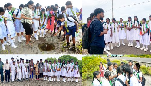 யாழ்ப்பாணத்தில் பாடசாலை மாணவர்களுடன் கண்டல் காடுகளுக்கான களப்பயணம்