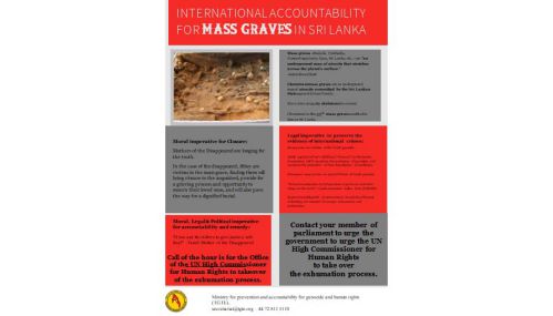 INTERNATIONAL ACCOUNTABILITY FOR MASS GRAVES IN SRI LANKA