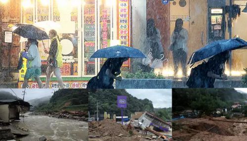 தென்கொரியாவில் கனமழை, வெள்ளம் - 14 பேர் மரணம்