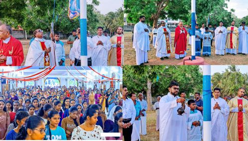 நானாட்டான் புனித ஆரோக்கிய அன்னை ஆலய வருடாந்த  திருவிழா கொடியேற்றத்துடன் ஆரம்பம்.