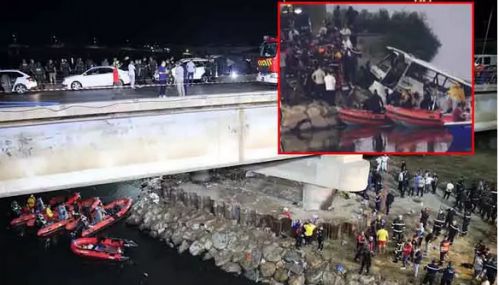 அல்ஜீரியா நாட்டின் ஆற்றில் பேருந்து கவிழ்ந்ததில் 18 பயணிகள் மரணம்