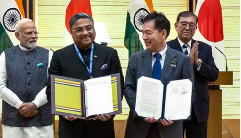 இந்தியா-ஜப்பான் இடையே முக்கிய ஒப்பந்தங்கள் கையெழுத்து