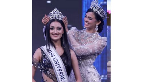 மிஸ் யூனிவர்ஸ் இந்தியா 2025 பட்டத்தை வென்ற மாணிகா விஸ்வகர்மா