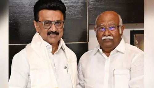 மு.க.ஸ்டாலினை சந்தித்து வாழ்த்து பெற்றார் அன்வர் ராஜா