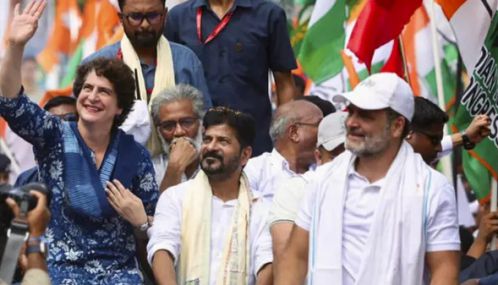 வாக்காளர் அதிகார யாத்திரை - ராகுல் காந்தியுடன் பிரியங்கா, ரேவந்த் ரெட்டி பங்கேற்பு