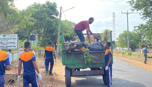 மாந்தை மேற்கில் இடம் பெற்ற கிளீன் சிறிலங்கா வேலைத்திட்டம்.