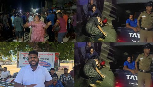 மன்னாரில் காற்றலை மின்சார திட்டத்திற்கு எதிராக போராட்டம் நடத்தும் பொதுமக்களை தாக்கியது மத்திரம் அல்லாமல் வைத்தியசாலையில் உள்ளவர்களை கைது செய்ய முயற்சிக்கும் `ஏவல்நாய்களான` பொலிஸார்