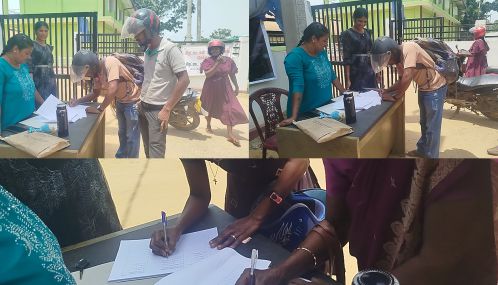 இரண்டாம் நாளாக பளையில் தொடரும் சர்வதேச நீதி கோரிய கையெழுத்து போராட்டம்!