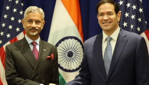 அமெரிக்க வெளியுறவு அமைச்சருடன் ஜெய்சங்கர் சந்திப்பு